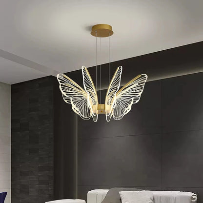 Abstract Butterfly Ceiling Light