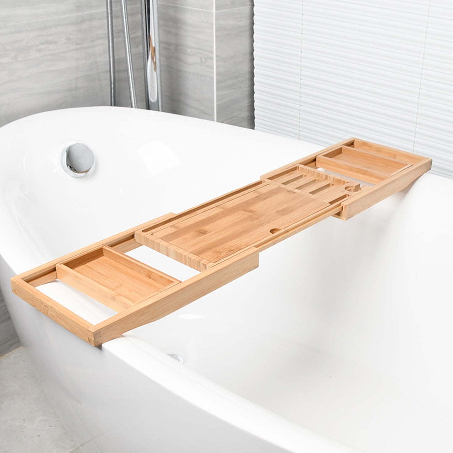 Handcrafted Teakwood Bath Caddy