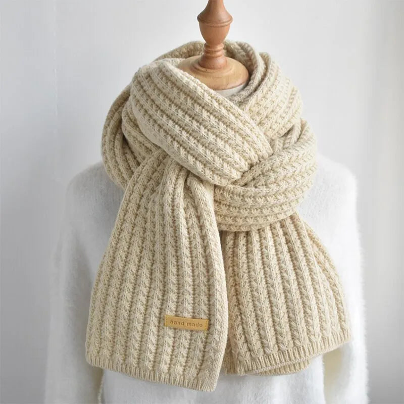 Cream on sale knitted scarf