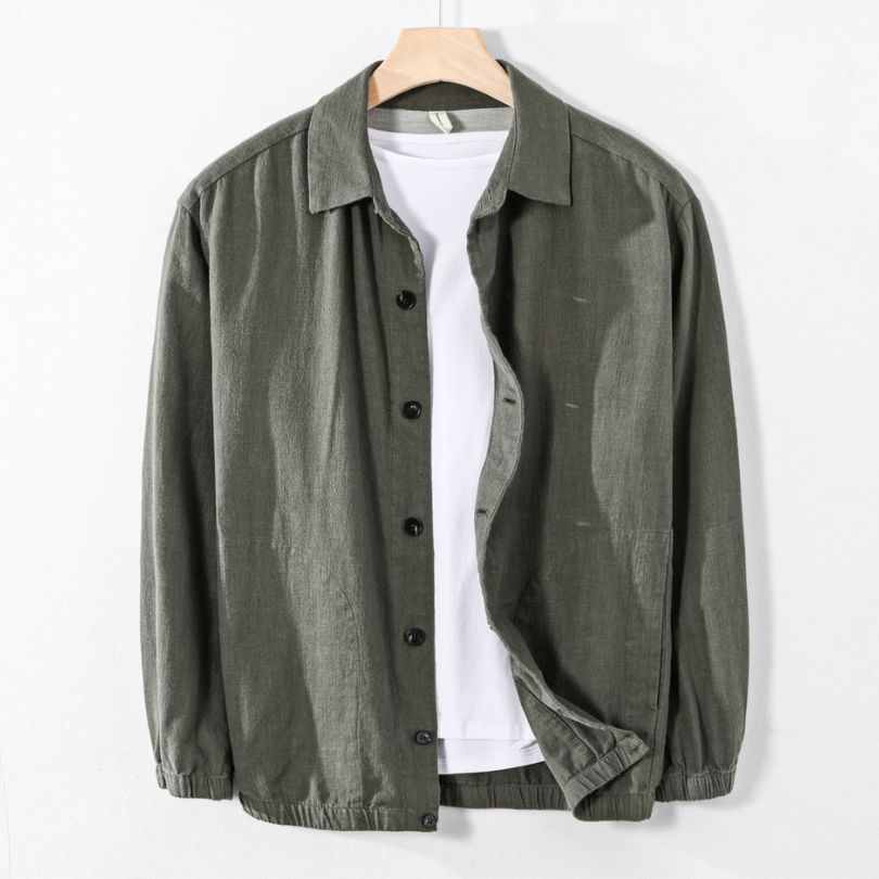 Men's "Moka" Japan Style Shirt (Grey)