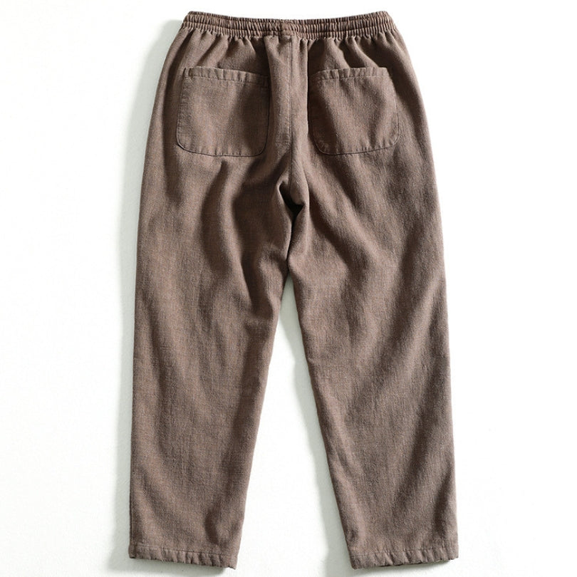 Men's "Hitachi" Japan-Style Insulated Jogger Pants (Gray)