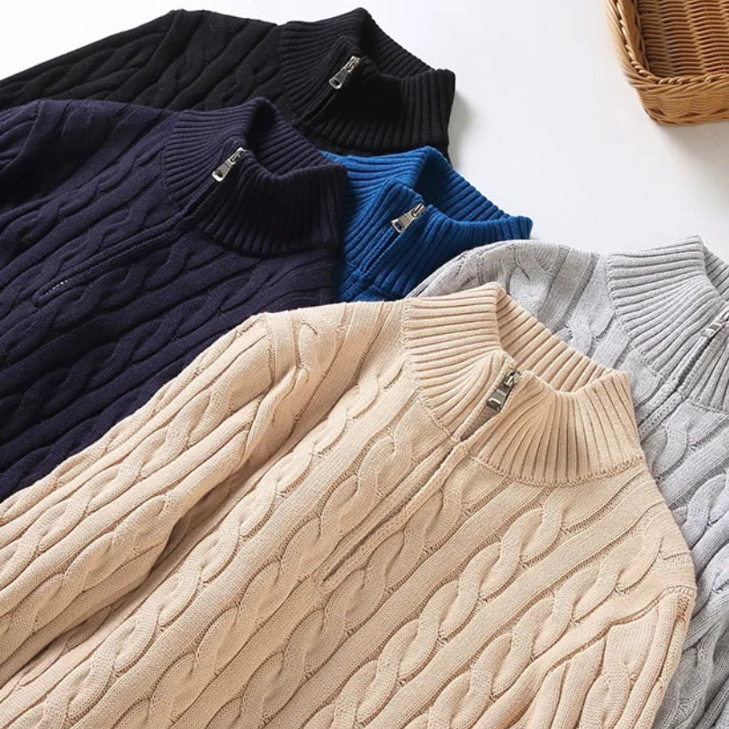 Gordona | Men's Premium Quarter Zip Sweater