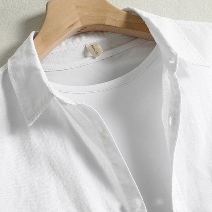 Men's "Kawai" Japan-Style Shirt (White)