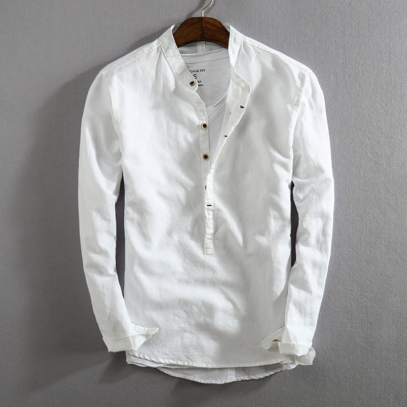 Men's "Nukada" Japan-Style Pullover Shirt