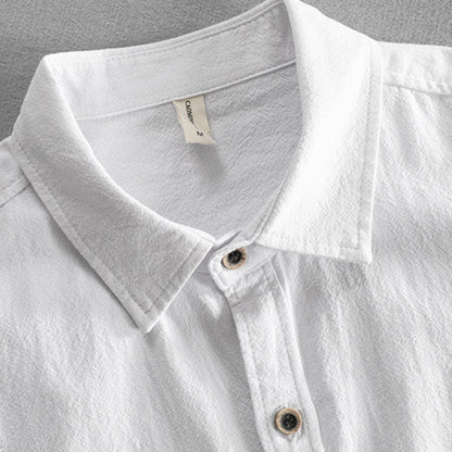 Men's "Tono" Japan-Style Shirt (White)