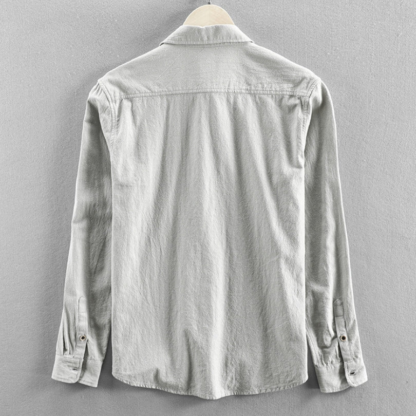 Men's "Tono" Japan-Style Shirt (White)