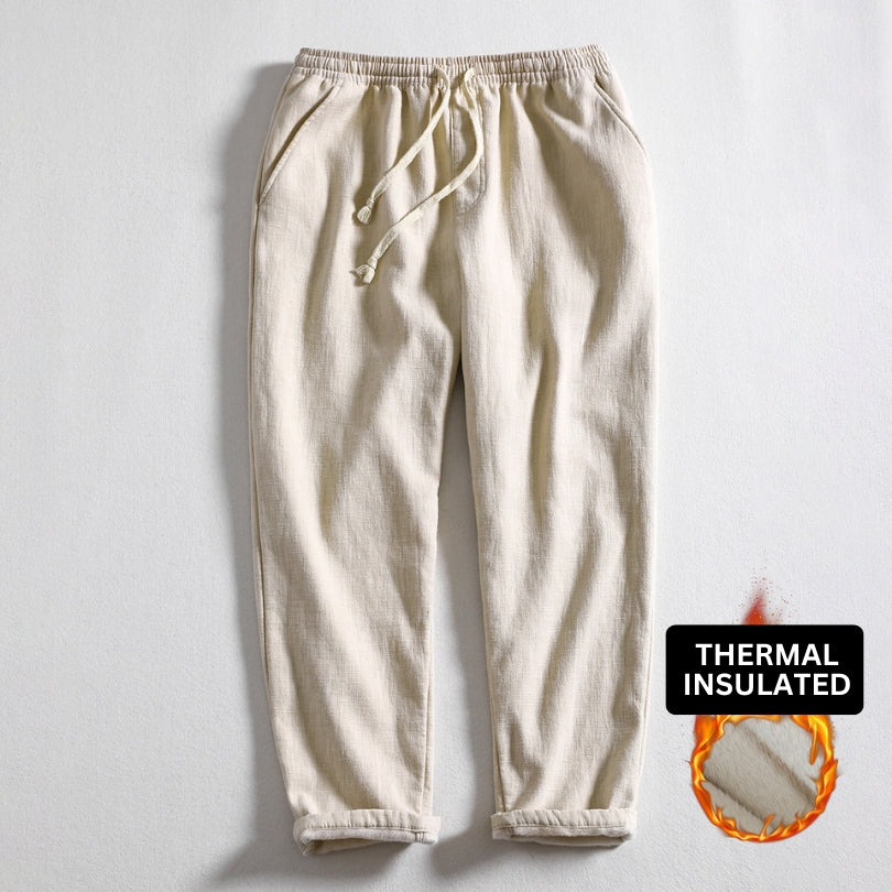 Men's "Hitachi" Japan-Style Insulated Jogger Pants (Gray)