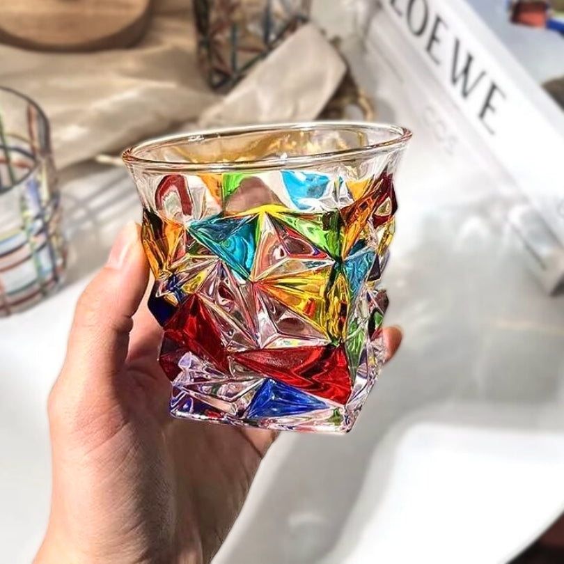 Hand-PaintedItalianCrystalGlasses