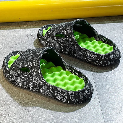 Men's Paisley Cloud Slides