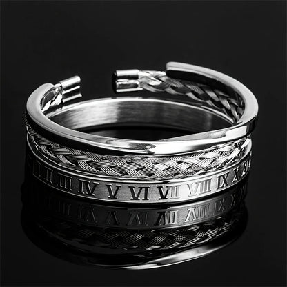 Men's "Romano" Triple Stack Bracelet Set