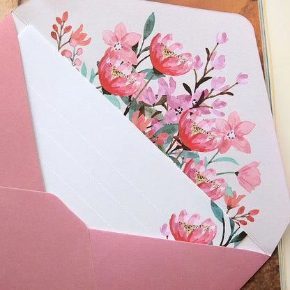 Heartwarming Floral Envelopes