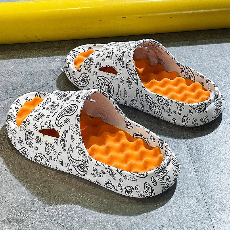 Men's Paisley Cloud Slides