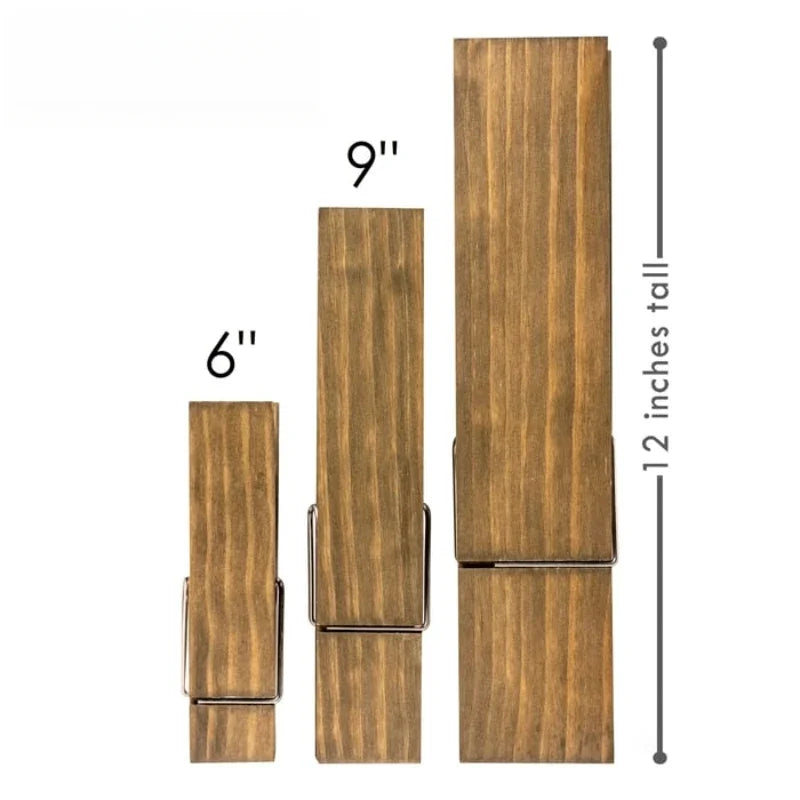 Teakwood Clothespin Towel Hangers