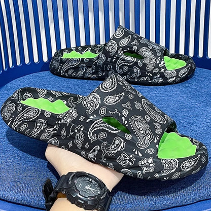 Men's Paisley Cloud Slides