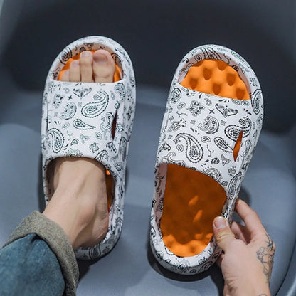 Men's Paisley Cloud Slides